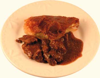 Beef and Guinness Pie Slice