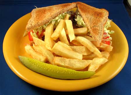 Irish Entree Recipe Grilled Bacon (Rashers), Lettuce & Tomato Sandwiches