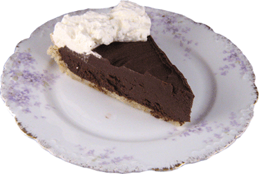Dark Chocolate Irish Cream Tart Slice