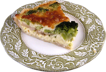 Irish Broccoli & Cheese Pie Slice