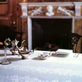 Irish Linen Damask Rectangular Tablecloth