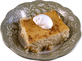 Creamy Irish Rice Pudding Piece