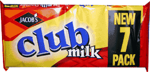 Jacobs Club Milk 6 pack Irish Cookies