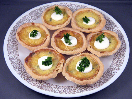 Irish Appetizer Leek & Swiss Tarts