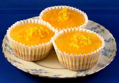 Lemon Topped Mini Cheesecakes Lemon Topped Mini Cheesecakes
