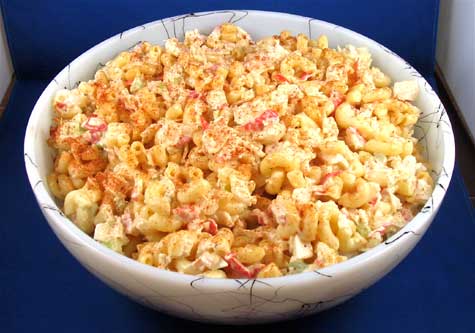 Macaroni Salad With Crabmeat