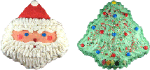 Santa Cake & Christmas Tree CakeChristmas Tree Cake