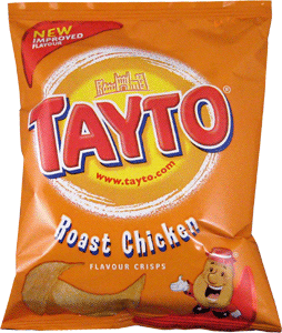 Tayto Roast Chicken Flavor Crisps