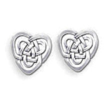 Celtic Knot Heart Earrings