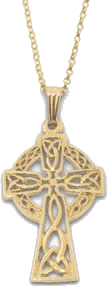 Gold Medium Filigree Celtic Cross