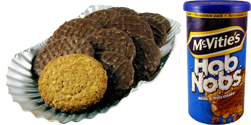 Chocolate Hob Nobs Irish Cookies