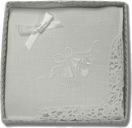 Ladies Embroidered Wedding Linen Handkerchief