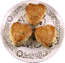 Irish Cranberry Scone Hearts