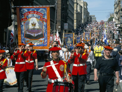 Annual Orange Order Parades, Anniversary of the Battle of the Boyne, Glasgow, Scotland