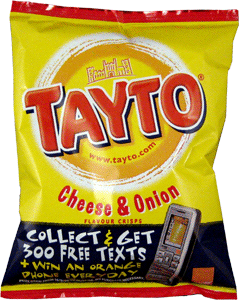 Tayto Cheese & Onion Flavor Crisps