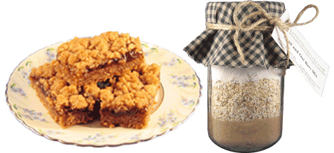 Oat Bars and Gift Jar