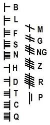 Ogham Consonants