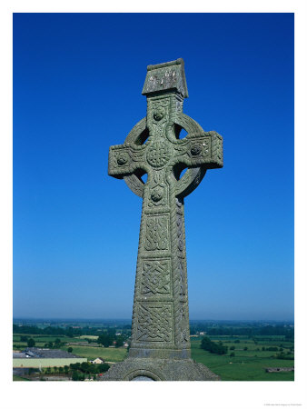 Celtic Cross with Knotted Desings, 7th Century, Ireland