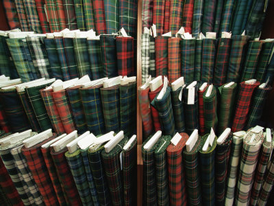 Tartan Cloth, Macnaughtons Emporium, Pitlochry, Scotland, United Kingdom