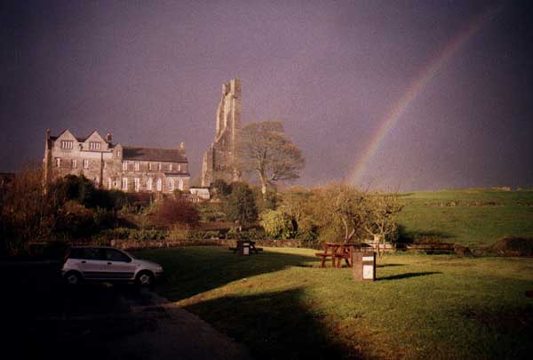 Rainbow Over Tower Ruins