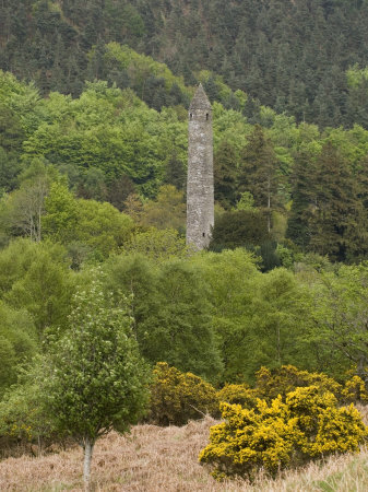 The 6th Century St. Kevin Monastery, Glendalough, County Wicklow, Leinster, Republic of Ireland